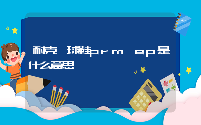 耐克籃球鞋prm ep是什么意思插圖